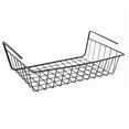 thumbnail image 5 of Casewin Under Shelf Basket, 2 Pack Slides Under Cabinet Storage Shelf Wire Baskets, Space Saving for Kitchen Counter Pantry Desk Bookshelf Cupboard, Black, 5 of 5