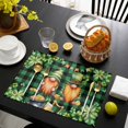 thumbnail image 3 of St. Patrick's Day Placemats Set of 12, Cute Gnomes Lucky Shamrocks Green Black Plaid Placemats for Dining Table, Place Mats for Kitchen Tabletop, Waterproof Wipeable Dining Table Mats Set, 3 of 9