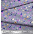 thumbnail image 2 of Soimoi Rayon Fabric Flower Watercolor Print Fabric by Yard 56 Inch Wide, 2 of 3