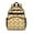 Beige Sunflower Cluster, variant on Black Yellow Green Stem Sunflower Pattern Backpack for School,Cute School Bag,Schoolbag with Adjustable Shoulder Straps & Padded Back,15.25"x11.5"x5.25"