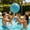 Light Blue, variant on 25.6 Inch Light Blue Mermaid Inflatable Beach Ball, Wear Resistant PVC Blow Up Swimming Pool Ball, Practical Decor Ornament for Mermaid Birthday Layouts, Summer Outdoor Beach & Pool Games Decorations