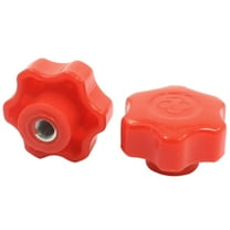 Unique Bargains M10 50mm Dia Thread Plastic Six Pointed Star Head Clamping Knob 2pcs