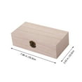 thumbnail image 2 of KAKOWELY 2Pcs Retro Storage Box Wooden Storage Box For Organizing Items Khaki, 2 of 5