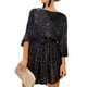 thumbnail image 1 of Txlixc Vestido de fiesta de lentejuelas para mujeres, vestido de cóctel corto de manga larga brillante, con cinturón Txlixc moda, 1 of 2
