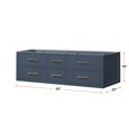 thumbnail image 3 of Blue 60 In. Double Sink Bath Vanity - , 4 , Soft Cl With Under Drawers, Sc, 3 of 3