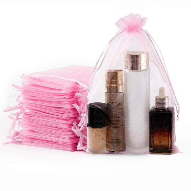 Bolsas de organza Meowoo, 100 unidades, con cordón, 20 x 30 cm, para joyería