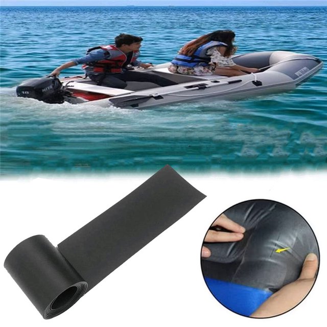 VONKY Sturdy And Durable Inflatable Boat Repair Patches Built To Last Made With PVC black 2Set