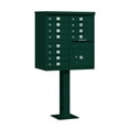 thumbnail image 3 of Salsbury Industries 3312GRN-U Cluster Box Unit - 12 A Size Doors - Type II - Green - USPS Access, 3 of 4