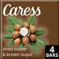 thumbnail image 3 of Caress Bar Soap Shea Butter & Brown Sugar for Dry Skin 3.75 oz 4 Bars, 3 of 5
