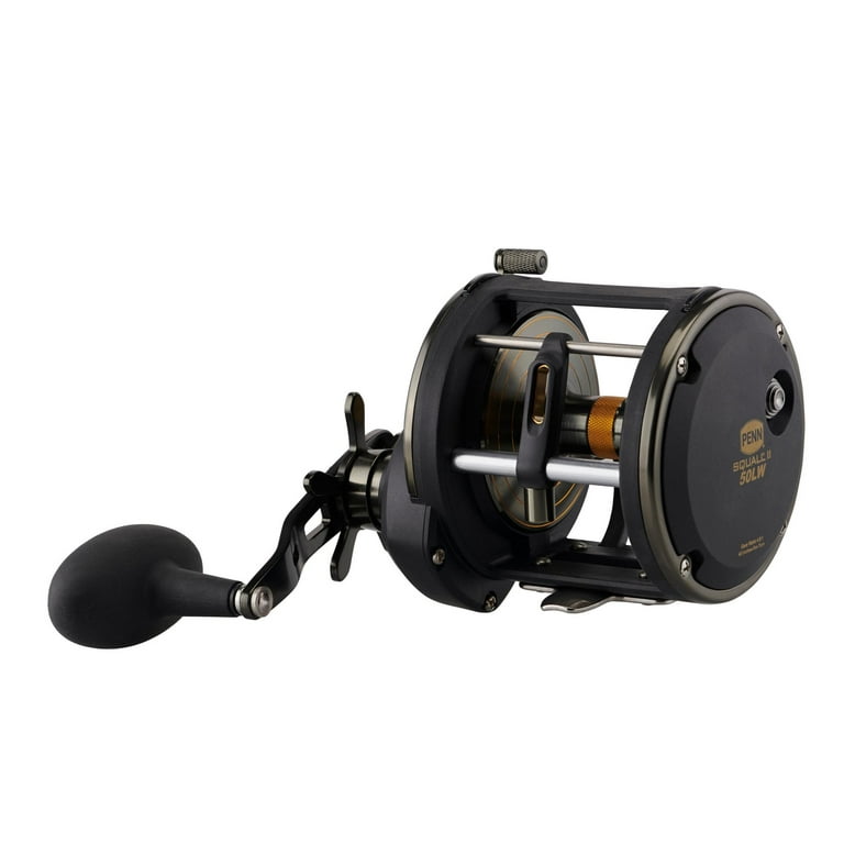 PENN Squall II Level Wind Conventional Reel, Size 50, Right-Hand 