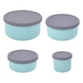thumbnail image 1 of Contenedores de Almacenamiento de Alimentos de Silicona con Tapas A Prueba de Fugas Ahorro de Espacio Reutilizables Meal Prep Contenedores Herméticos para la Cocina B, 1 of 1