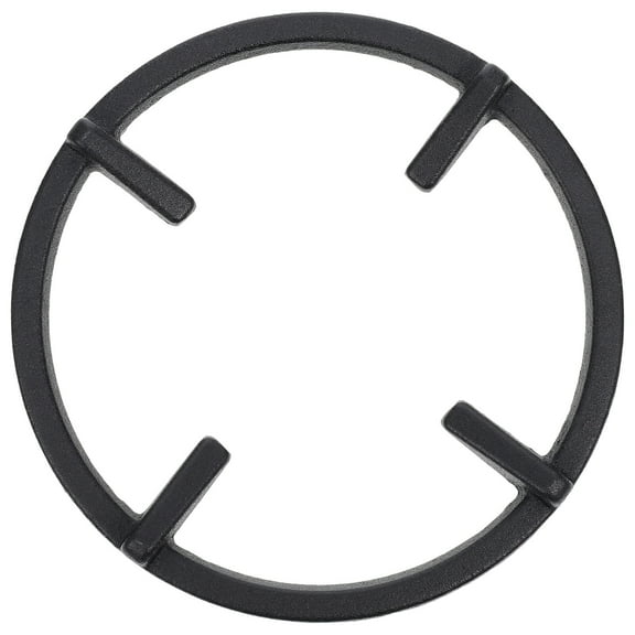 AntiGuyue Black Metal Gas Stove Holders Cast Iron for Even Heating and Stability 1Pc
