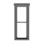 HO 1/1 Dbl Hung Window 18"w x 56"h w/Fancy Top Trim (12) (D)