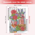 thumbnail image 2 of Kit Completo De Pintura De Diamante, Pintura De Diamante Pintura De Diamante Flor Kit Completo De Bordado De Diamante Pintura De Diamante 5D Día De San Valentín Rosa Roja Pintura De Diamante 5D Amor C, 2 of 4
