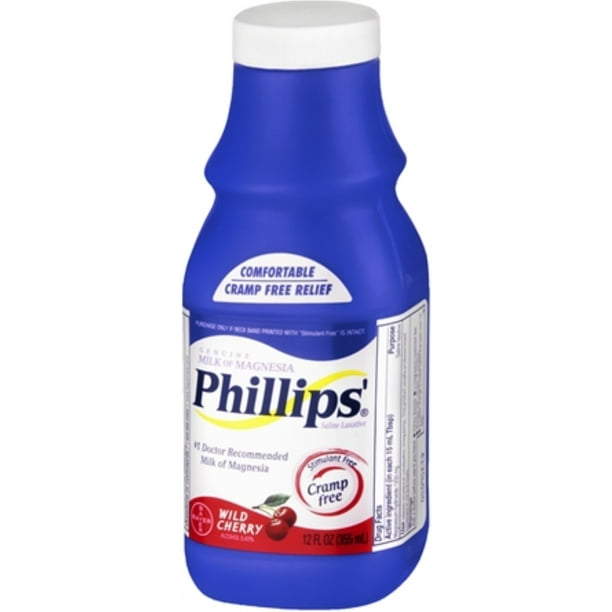 Phillips' Milk of Magnesia Wild Cherry 12 oz (Pack of 3)