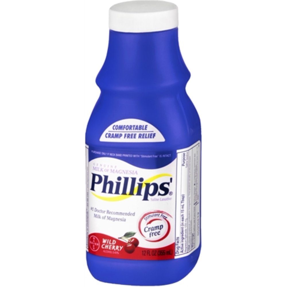 Phillips' Milk of Magnesia Wild Cherry 12 oz (Pack of 3)