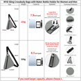 thumbnail image 3 of Bolso de bandolera OSOCE RFID para senderismo para hombre, gris, 3 of 8