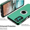 thumbnail image 4 of for Samsung A32 5G Case Silky Soft Touch Heavy Duty Protective Galaxy A32 5G Case with Ring Holder Embedded Kickstand Magnetic Slim Phone Case for Samsung Galaxy A32 5G(Green), 4 of 13