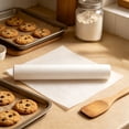 thumbnail image 4 of White Parchment Baking Paper Roll – Nonstick, Greaseproof, Oven & Air Fryer Safe, Heat-Resistant, Absorbs Excess Oil, DIY Steamer Liners, for Pizza, Meat, Cookies, 4 of 6