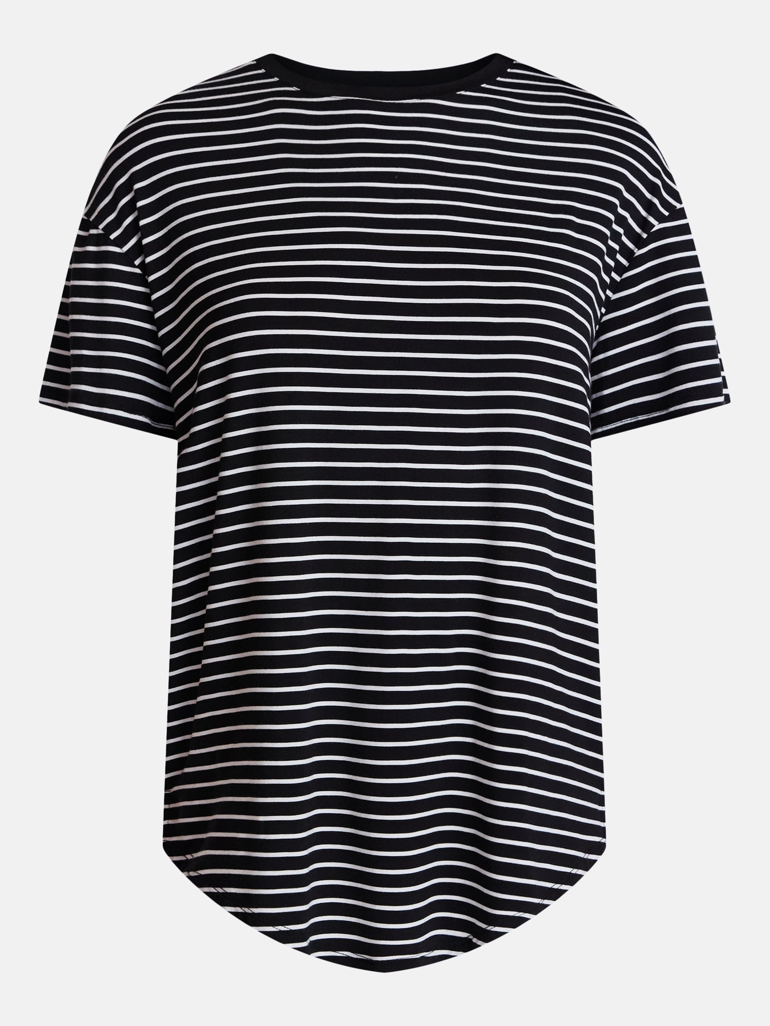 Time and Tru Women's Tunic Tee with Short Sleeves, Sizes XS-XXXL
