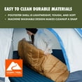 thumbnail image 4 of (2 pack) Ozark Trail 35F Flannel Lined Rectangle Adult Sleeping Bag - Brown (80" x 36"), 4 of 18