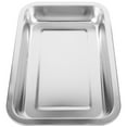 thumbnail image 3 of Stainless Steel Cat Litter Box Large Metal Litter Tray Household Metal Litter Pan, 3 of 8