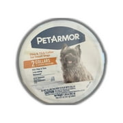 PetArmor Plus Flea and Tick Collar For Small Dogs 2 Collars Fits Neck To 14"