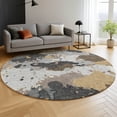 thumbnail image 6 of Addison Rugs Mayfield Premium Machine Washable Transitional Modern Gray Round Rug, 8' x 8', 6 of 6