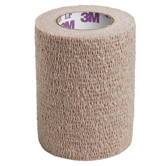 3M Coban LF Elastic / NonWoven Self-Adherent Cohesive Bandage Beige Sterile 2" x 5 yard 1 Ct