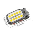 thumbnail image 2 of Yuarrent Camping senderismo COB plegable alto brillo foco de mano carga USB 4 modos linterna impermeable recargable Grande 598A Yuarrent OD029170-03, 2 of 6