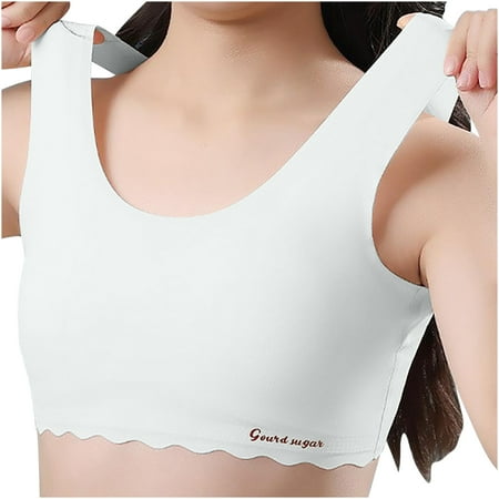 Generic Training Bras for Girls 8-14 Girls Training Bra Sports Seamless Bras Underwear  Ultra Comfort Soft