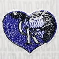 thumbnail image 4 of Girls Youth New Era White Colorado Rockies Flip Sequin Heart Crop Top, 4 of 4