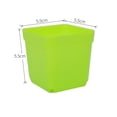 thumbnail image 2 of MYG 10pcs Mini Basin Square Flower Pot Succulent Plant Trays Home Office Decor DIY, 2 of 9
