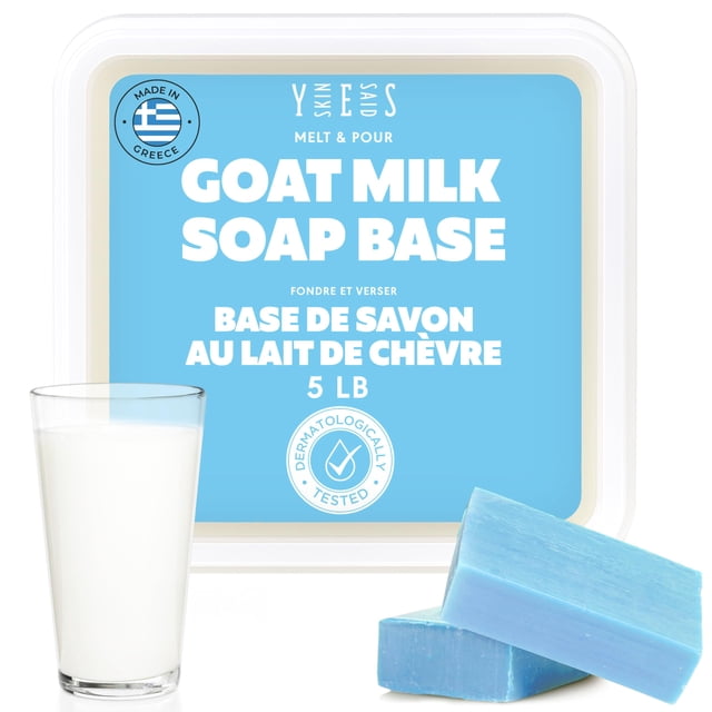 Base de jabón Skin Said Yes Leche de cabra, 2,27 kg, sin SLS/SLES