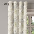 thumbnail image 2 of Ambesonne Vintage Grommet Curtain, Chrysanthemum Motifs, 50" x 72", Taupe Beige, 2 of 6