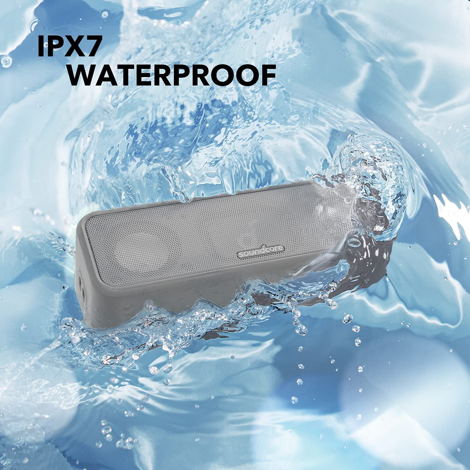 Soundcore Anker 3 Bluetooth Speaker With Stereo Sound Pure Titanium Diaphragm Drivers 24h Playtime Ipx7 Waterproof Bluetooth 50 Partycast~p73408171 - View #3