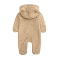 thumbnail image 4 of ZyeKqe Winter Baby Clothes Warm Fleece Thick Onesie Ear Hooded Jumpsuits Newborn Boys Girls Romper Kids Coats Jackets, 4 of 4