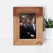 Best Friend Forever Personalized Wooden Frame 4 x 6 Brown Vertical