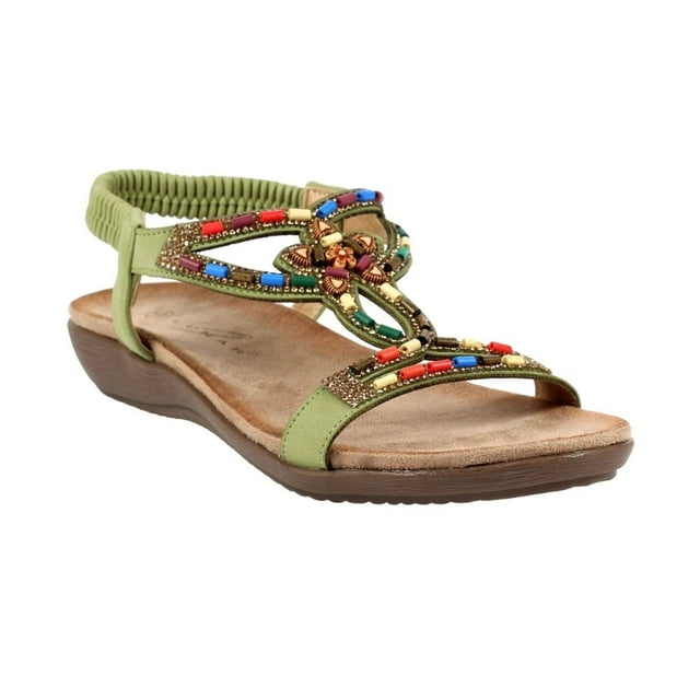Lunar Sandales à Perles Mariella pour Femmes