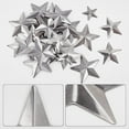 thumbnail image 3 of 90PCS 3 Sizes Metal Barn Star Rustic Three Dimensional Bulk Unfinished Magical Texas Sliver Stars 1 Inch 1.5 Inch 2 Inch for Patriotic 4th of July Wall Wreath Craft Farmhouse Decor, 3 of 9