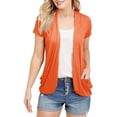 thumbnail image 1 of Sherrylily Women Short Sleeve Cardigans Summer Lightweight Sheer Open Front Drape Tops, 1 of 1