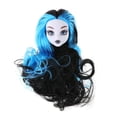 thumbnail image 1 of Accesorios para Muñecas Cabeza de muñeca de monstruo de hadas con pelo, cabeza de muñeca desnuda de plástico, artículos de juguete (azul, 1 of 8