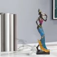 thumbnail image 3 of Escultura Belleza Chica Estatua Resina Muñecas Adornos Figura Tribal Dama Coleccionable para El Hogar Mesa Hotel Oficina Decoracione pta perfecl Figuras de belleza, 3 of 7