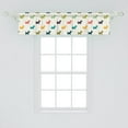 thumbnail image 2 of Ambesonne Dog Lover Window Valance, Polka Dot Terriers, 54" X 12", Multicolor, 2 of 3