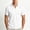 White, variant on Men 2 in 1 Striped Trim Polo Shirt, Contrast Striped Lapel V Neck Short Sleeve Breathable Casual Summer Top Black
