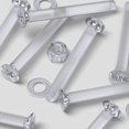 thumbnail image 5 of 20 x Crosshead Countersunk Screw Nuts and bolts, Transparent Clear Plastic Acrylic, M5 x 40mm - Acrylic Plastic Screws, (13/64 x 1 37/64 in), 5 of 11