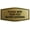 Brushed Gold, variant on Signs ByLITA Fancy Please wipe your feet before entering Sign - Laser-Engraved Lettering | Durable ABS Plastic | Vibrant Colors | Powerful Foam Tape Sign (Black) - Medium