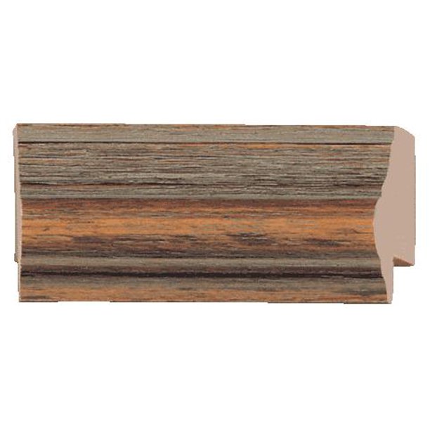 Picture Frame Moulding (Wood) Rustic Wood Finish 1" width 9/16