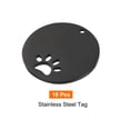 thumbnail image 3 of Uxcell Metal Dog Paw Tags Stamping, 1.18"x1.18" Black Blank Dog Tags DIY Engraving Blank Tags 10pcs, 3 of 6