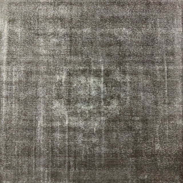 Ahgly Company Tapis d'Intérieur Carré Milieu du Siècle Moderne Café Brun Zone Orientale, 6' Carré